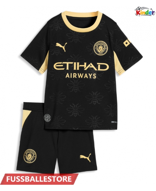 Günstige Manchester City Ruben Dias #3 Auswärts Trikotsatzt Kinder 2026-27 Kurzarm (+ Kurze Hosen)